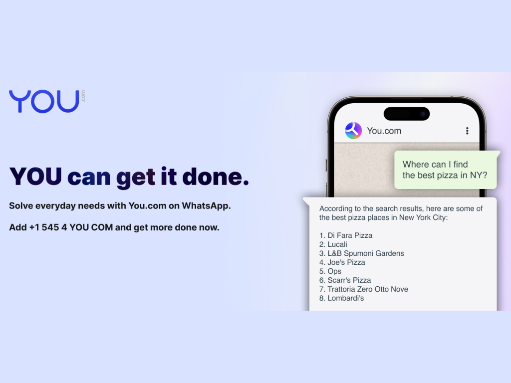 Canggih! Pengguna YouChat Kini Bisa “Googling” Via WhatsApp Canggih! Pengguna YouChat Kini Bisa “Googling” Via WhatsApp