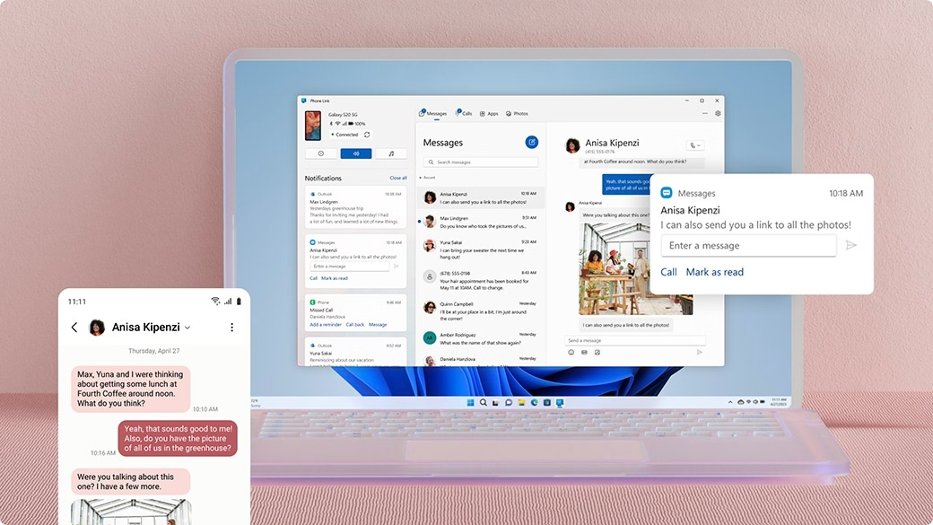 Apakah Microsoft Phone Link Terlambat Menyaingi AirDrop untuk Android? Microsoft Phone Link fitur mirip AirDrop untuk Android